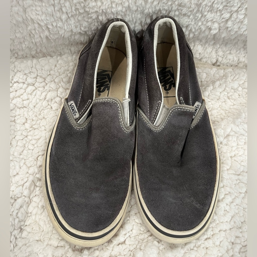 Vans Women's Dark Gray Slip-On Loafers